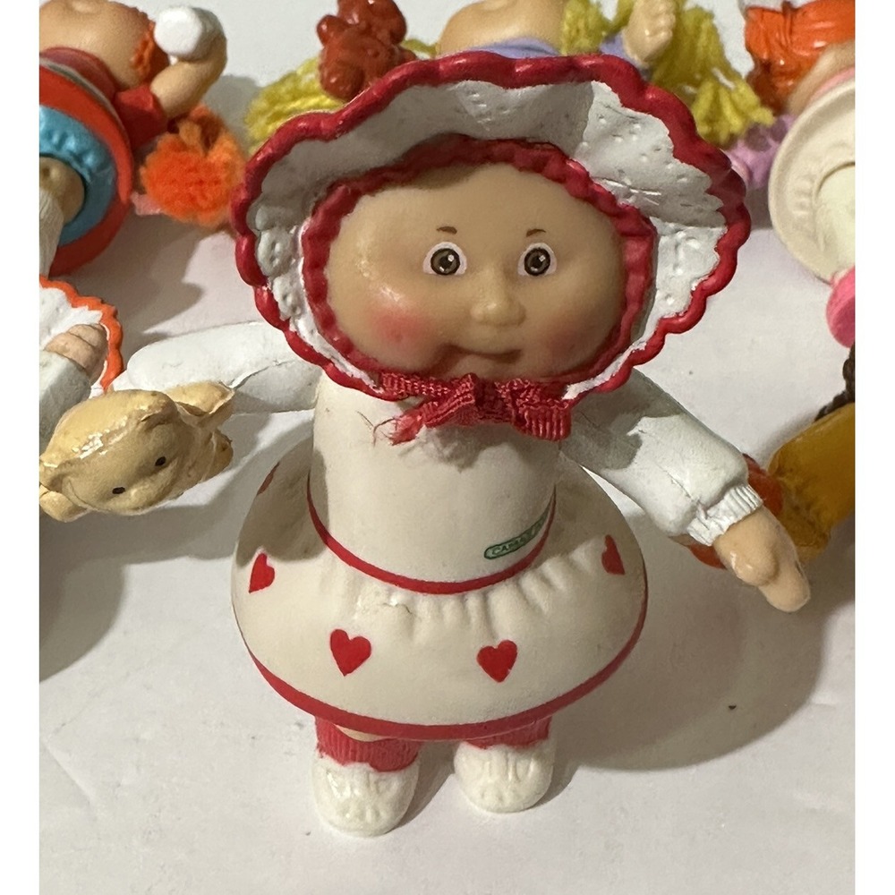 Vintage 1984 Cabbage Patch Kids Mini Dolls OOA Lot of 6 Rare 3" PVC - Picture 7 of 9